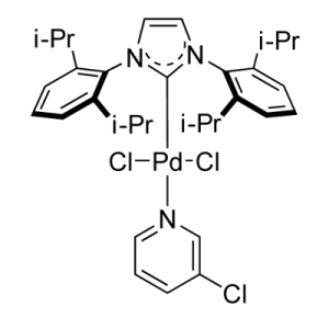 [1,3-Bis(2,6-Diisopropylphenyl)imidazol-2-ylidene](3-chloropyridyl)palladium(II) dichloride